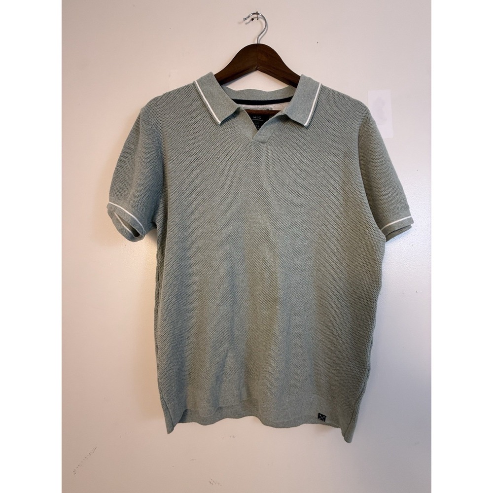 MBX Premium Goods Polo Shirt Mens L Green Cotton Blend Short Sleeve Golf Casual